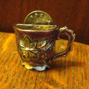 Tea Cup Teacup Vintage Lapel Pin